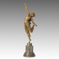 Statue de danseur Raks Sharki Bronze Sculpture, Cl. JR Colinet TPE-213